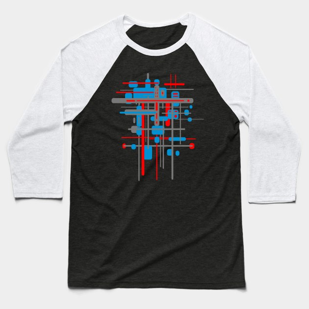 Bauhaus architecture Baseball T-Shirt by Nikokosmos